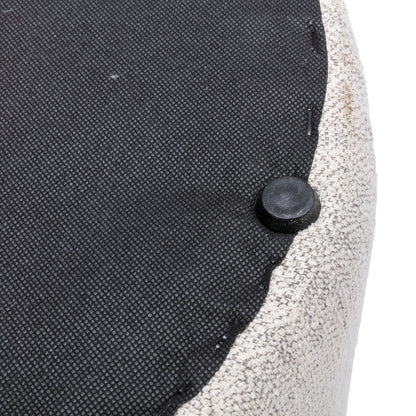 Zoe Timber Top Storage Ottoman (Small)