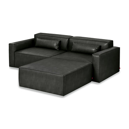 Mix Leatherette Ottoman