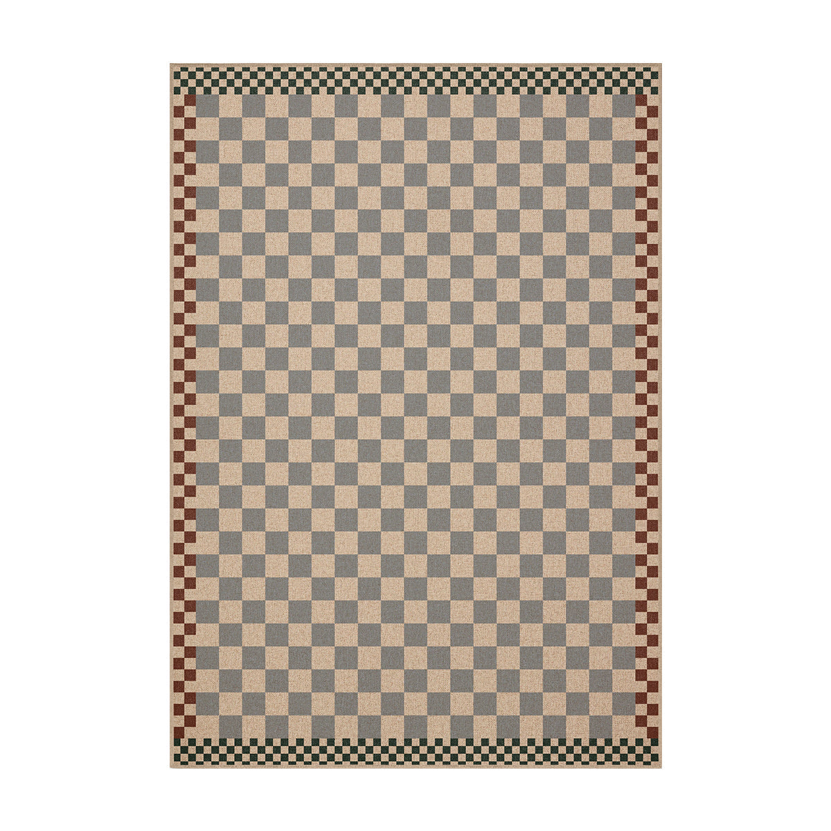 Checkered New Jute Rug
