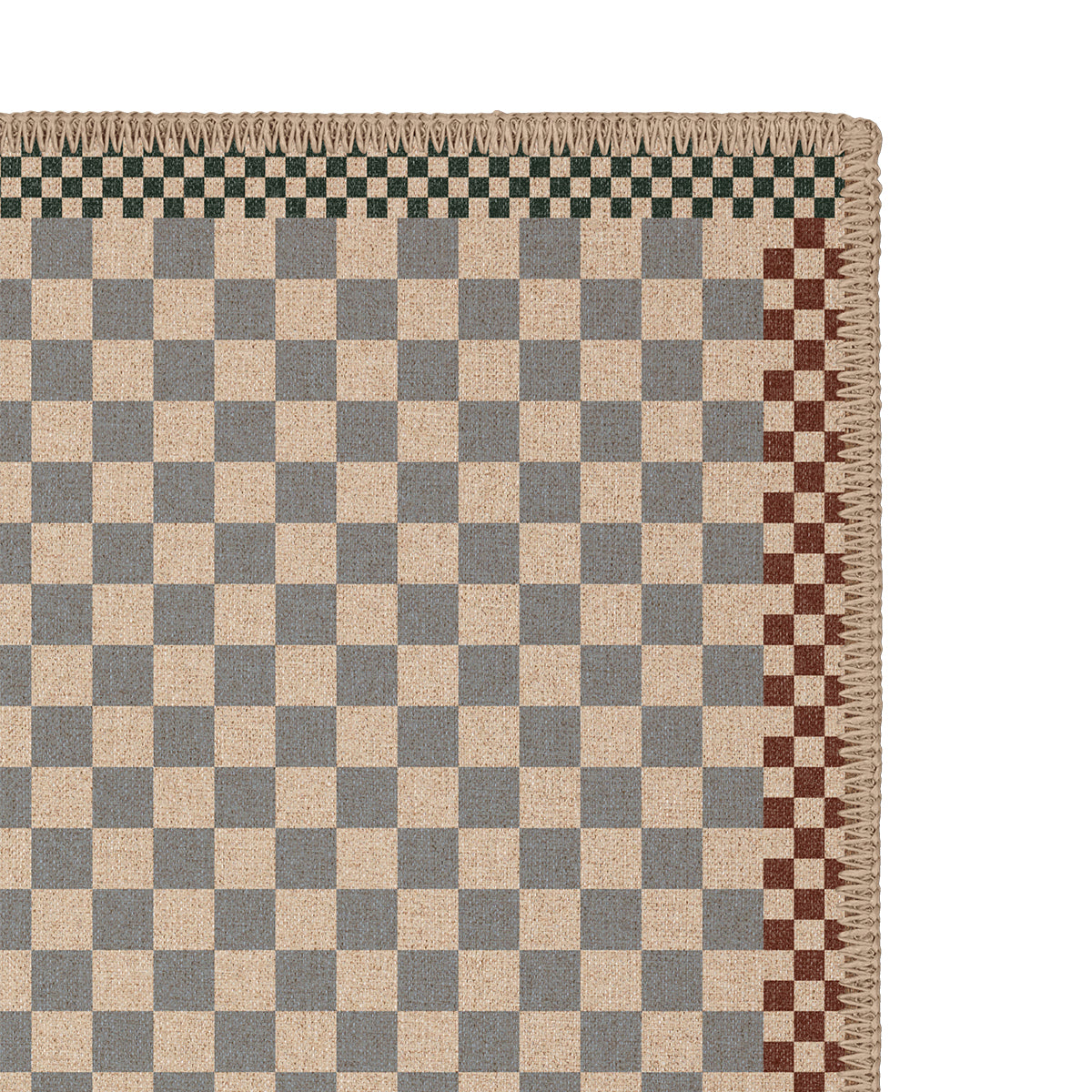 Checkered New Jute Rug
