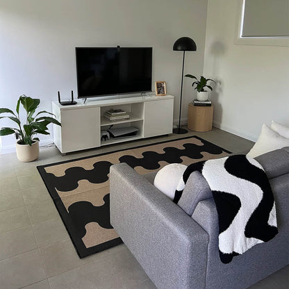 Aligned New Jute Rug