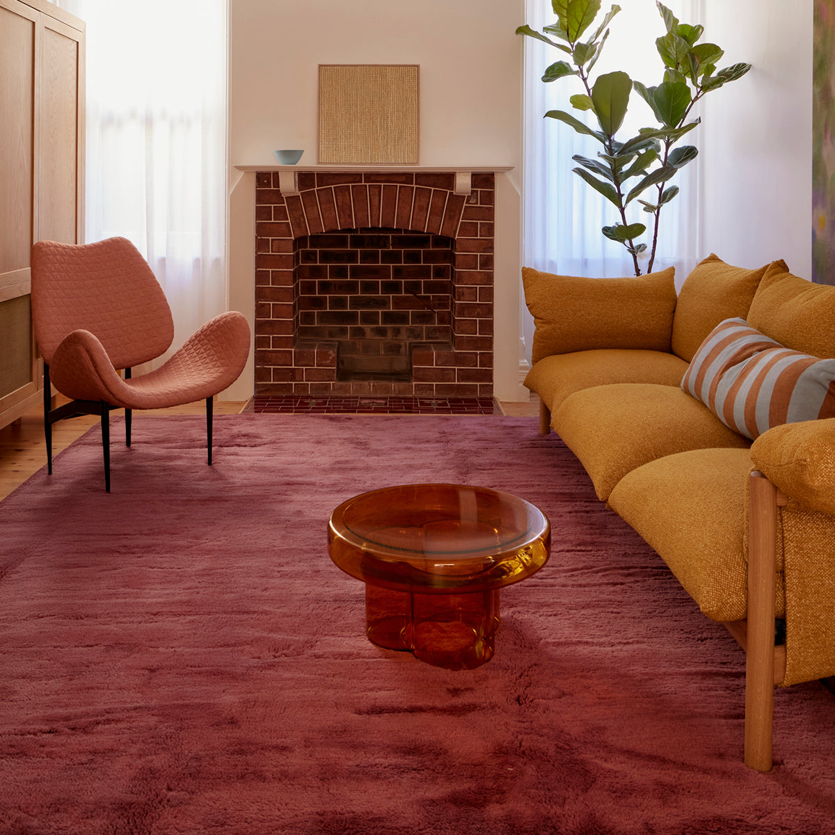 Nelson Washable Wool Fine Cut Pile Rug