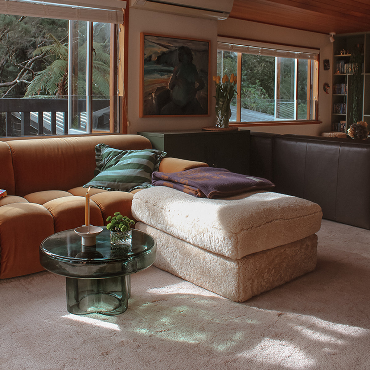 Nelson Washable Wool Fine Cut Pile Rug