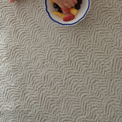 Peace Vegan Shearling Washable Rug