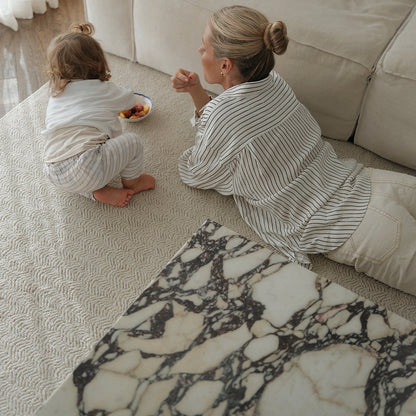 Peace Vegan Shearling Washable Rug