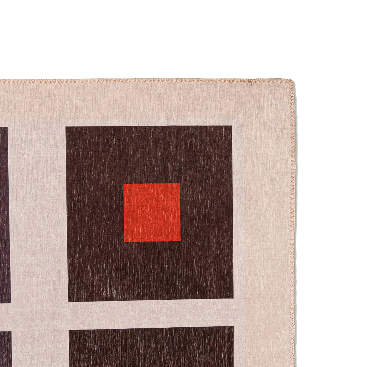 Square Chenille Washable Rug