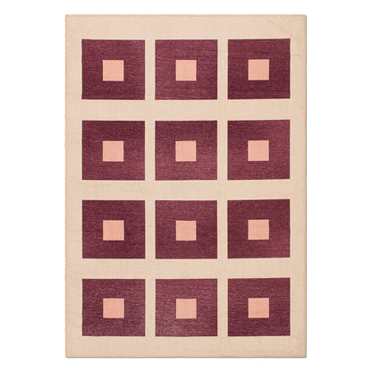 Square Chenille Washable Rug