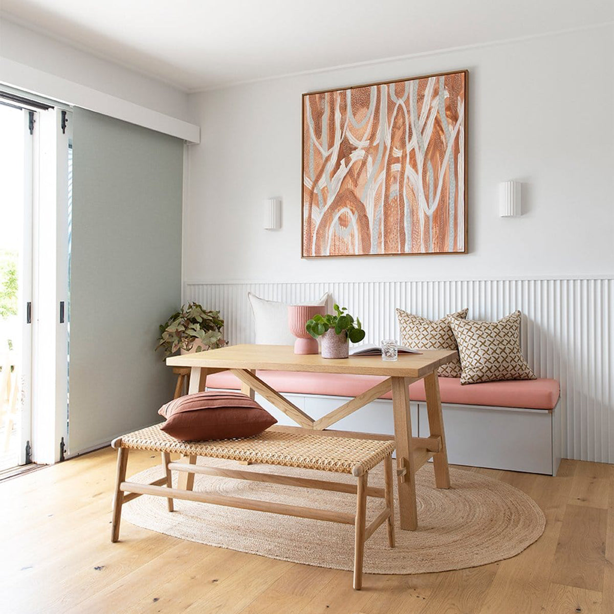 Amber Braided Oval Jute Rug