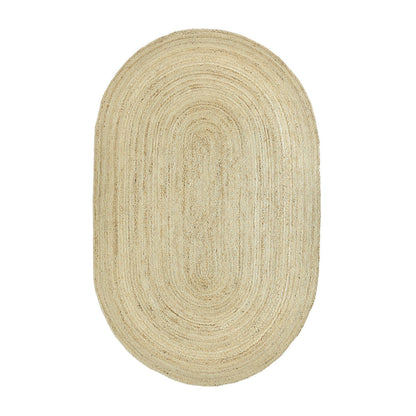 Amber Braided Oval Jute Rug
