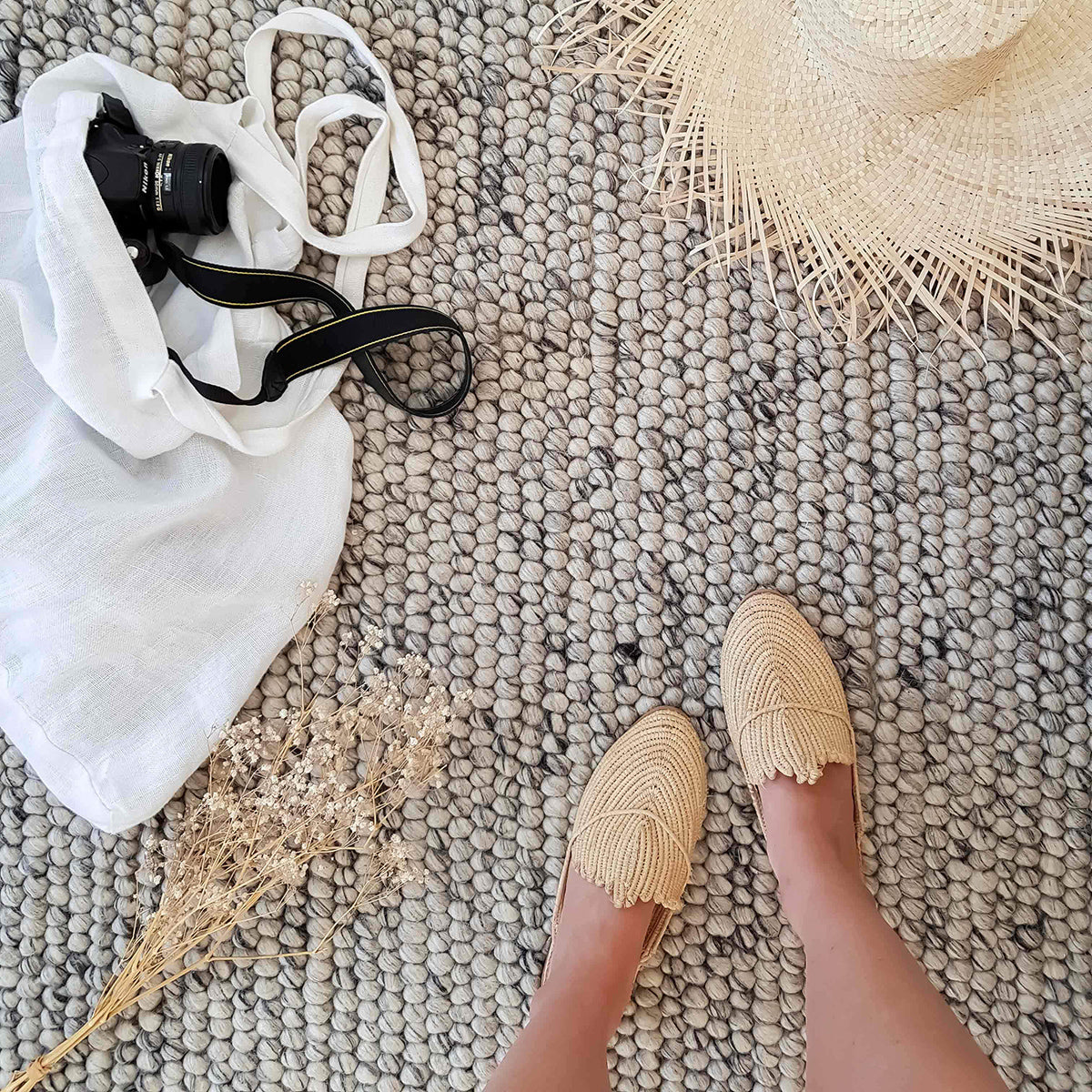 Azizah Looped Wool Rug