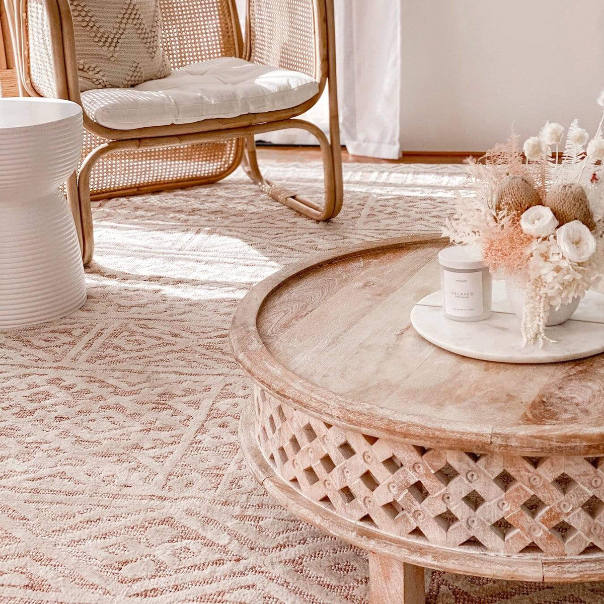 Bobbie Textured Tribal Rug