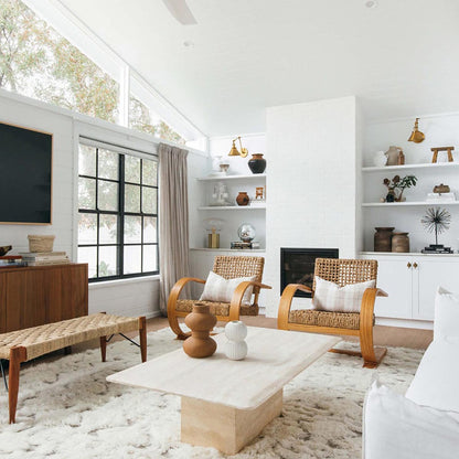 Camilla Tribal Pattern Berber Wool Shag Rug