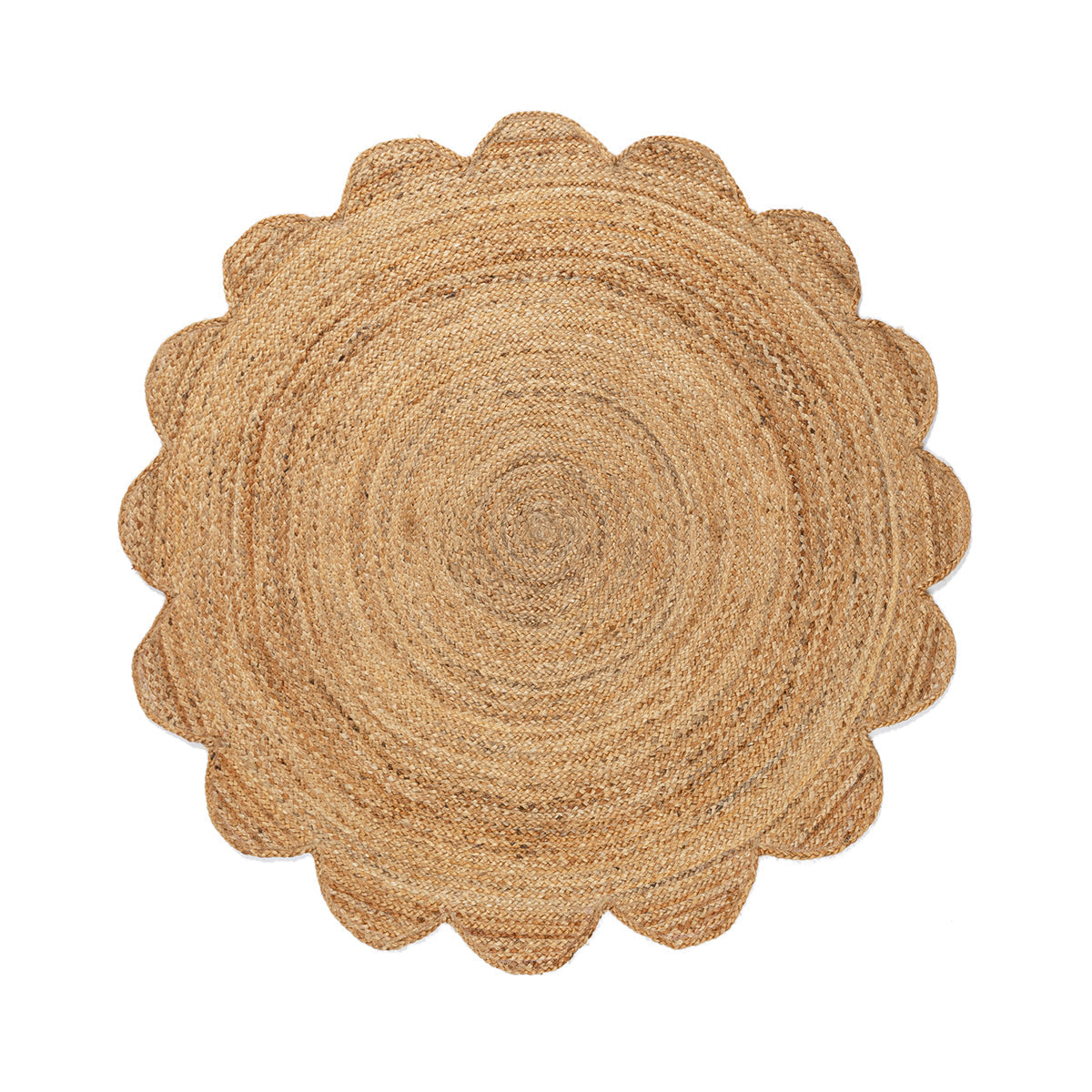 Celeste Scalloped Jute Round Rug