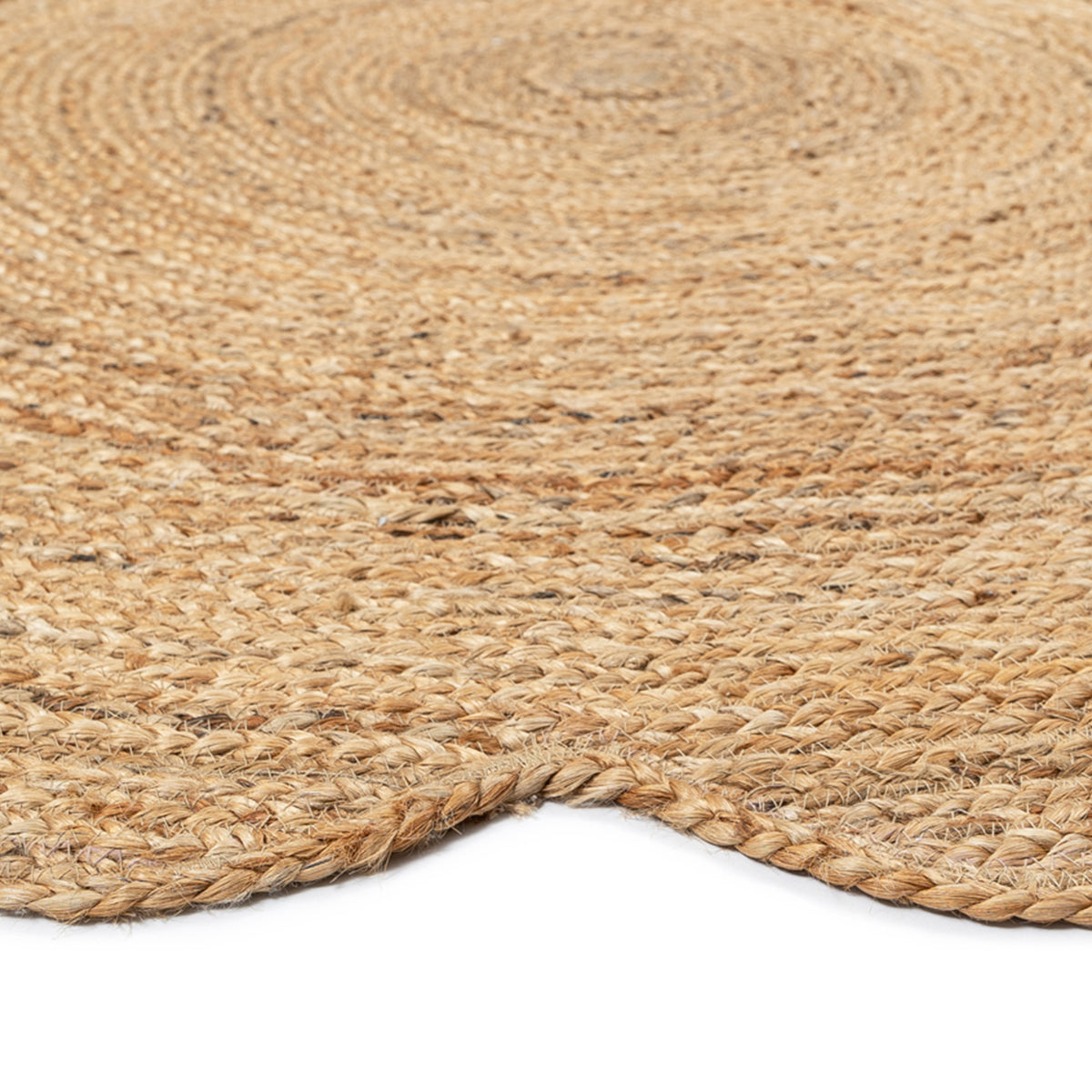 Celeste Scalloped Jute Round Rug