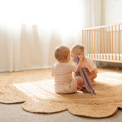 Celeste Scalloped Jute Round Rug