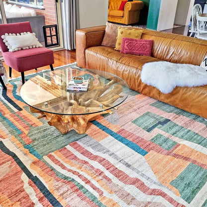 Fern Abstract Tribal PET Rug