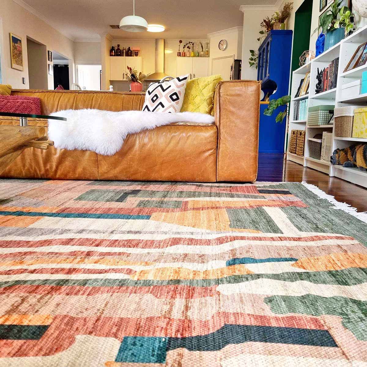 Fern Abstract Tribal PET Rug