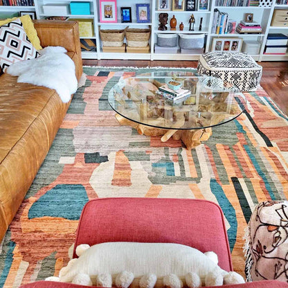 Fern Abstract Tribal PET Rug