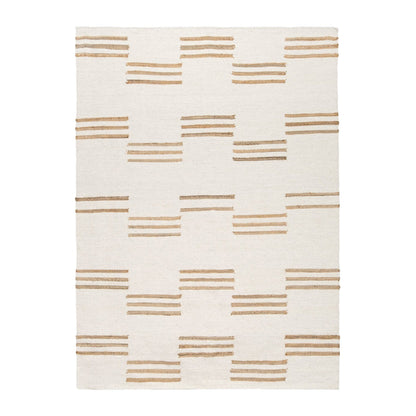 Hendrix Asymmetrical Striped Jute Wool Rug