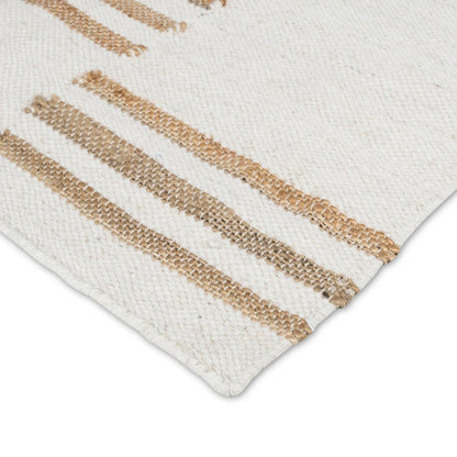Hendrix Asymmetrical Striped Jute Wool Rug