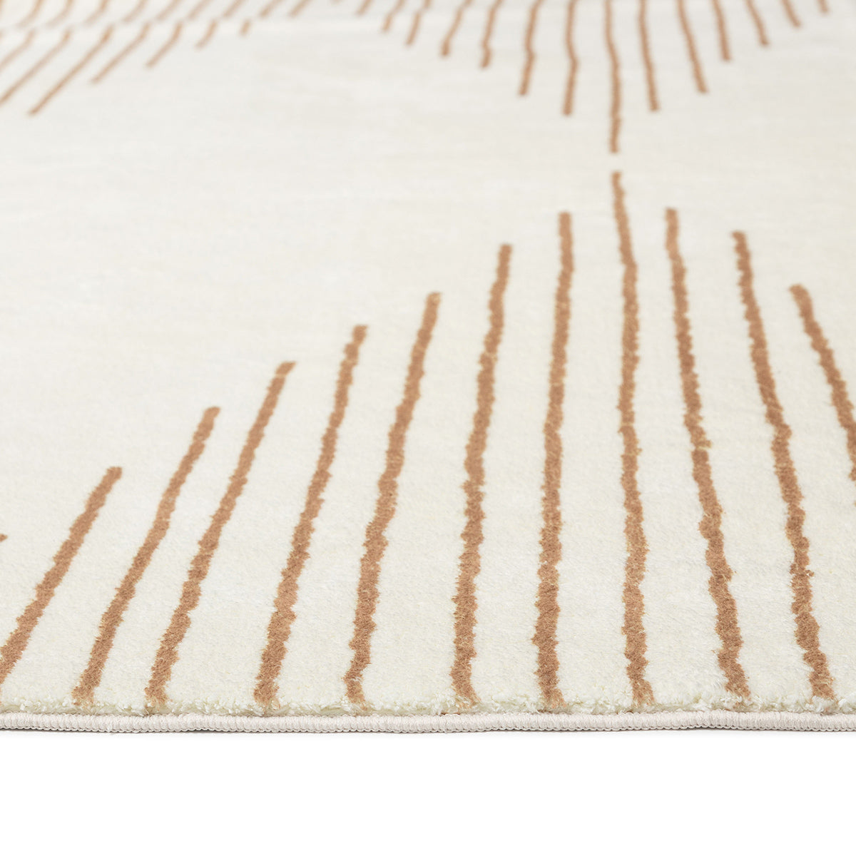 Lyra Diamond Stripe Washable Rug