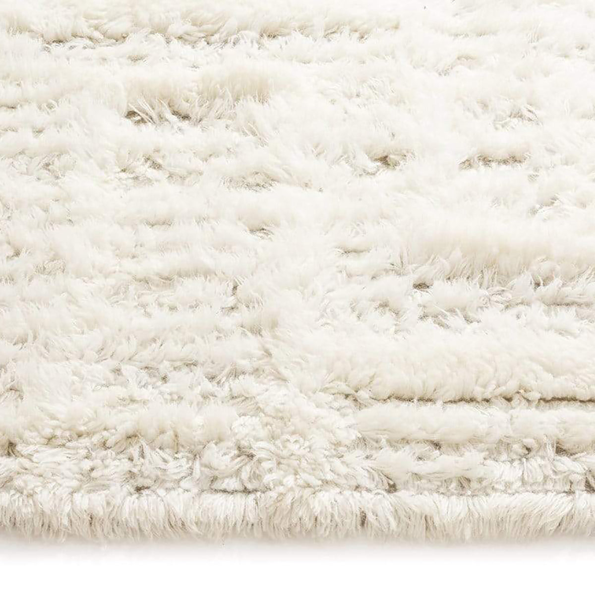 Maya Geometric Pattern Berber Wool Shag Rug