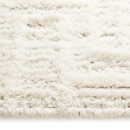 Maya Geometric Pattern Berber Wool Shag Rug