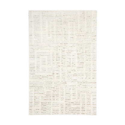 Maya Geometric Pattern Berber Wool Shag Rug