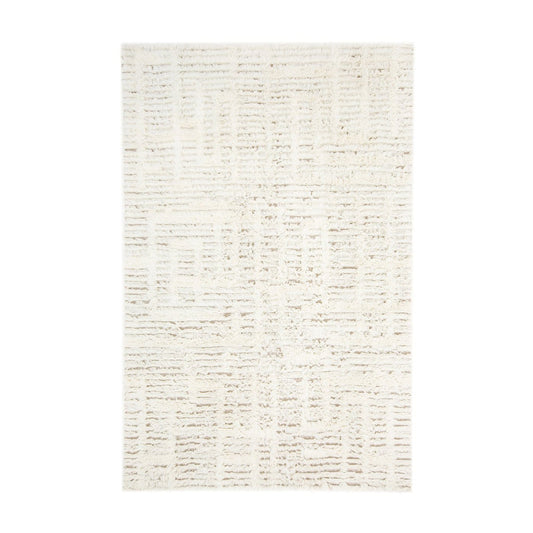 Maya Geometric Pattern Berber Wool Shag Rug