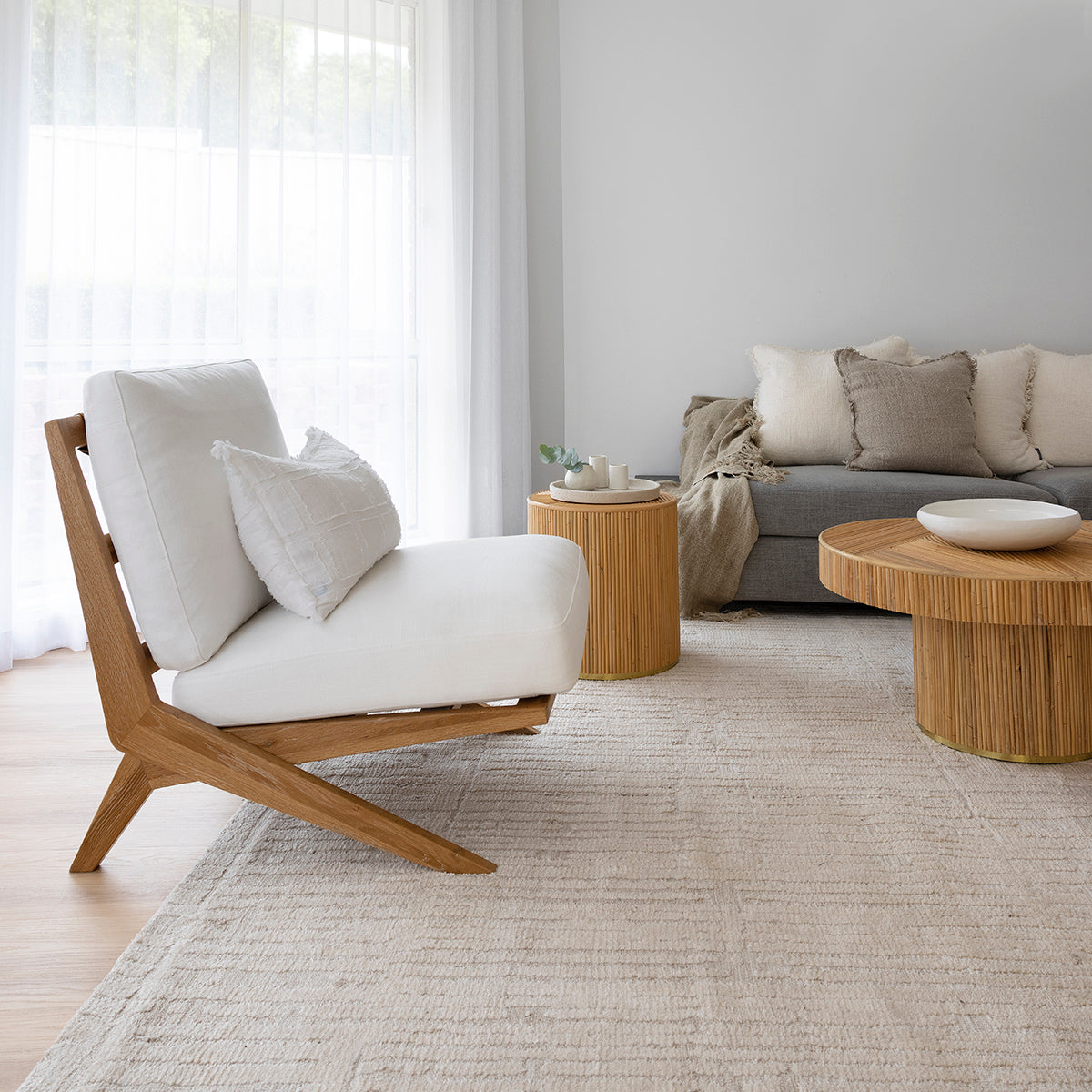 Nahba Textured Tribal Rug