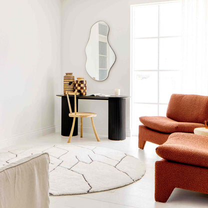 Tahlee Round Tribal Shag Rug