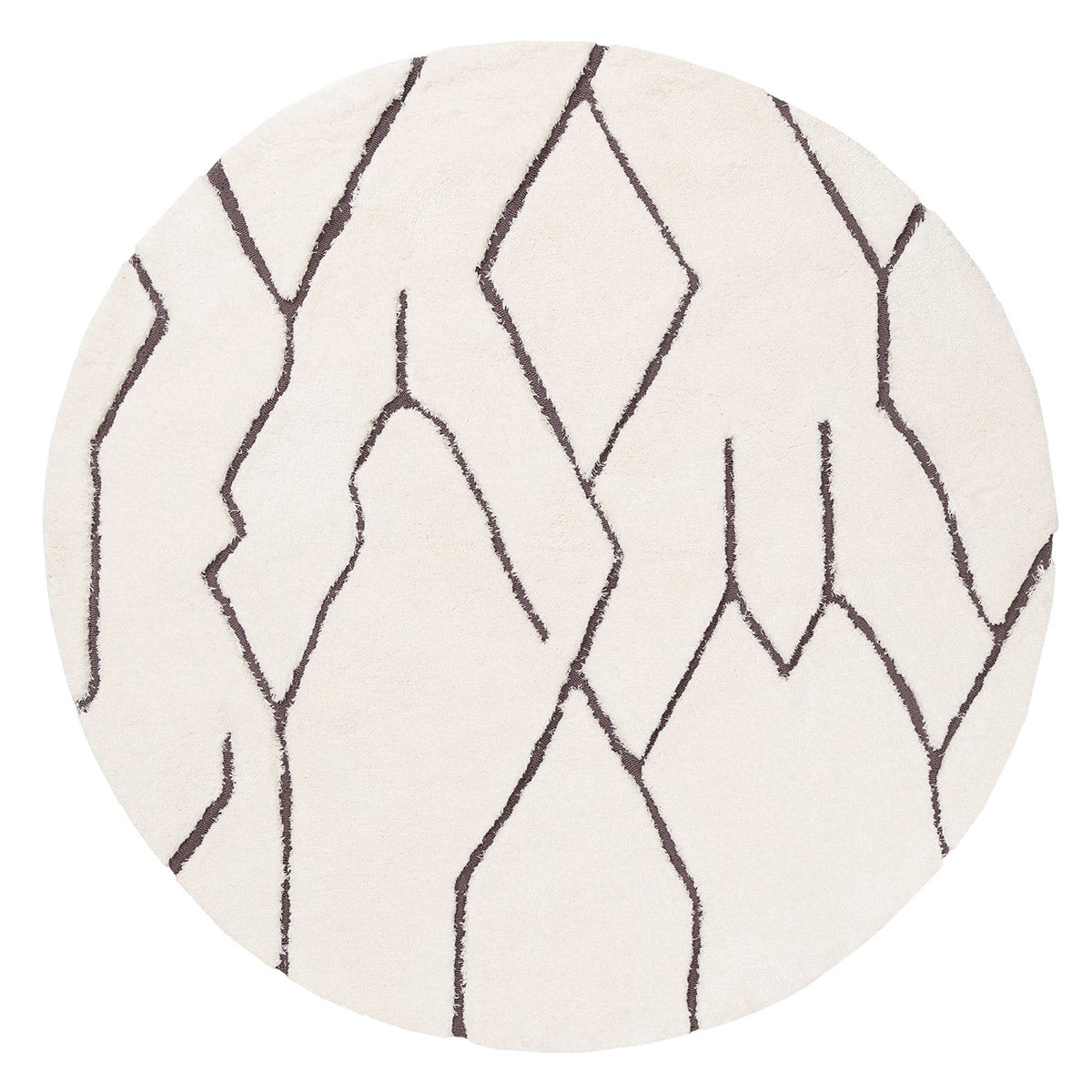 Tahlee Round Tribal Shag Rug