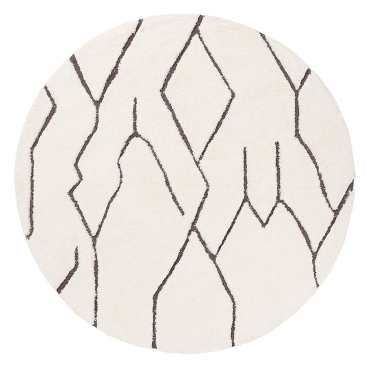 Tahlee Round Tribal Shag Rug