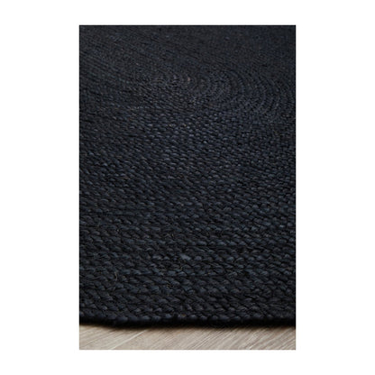 Bondi Oval Rug (Black)