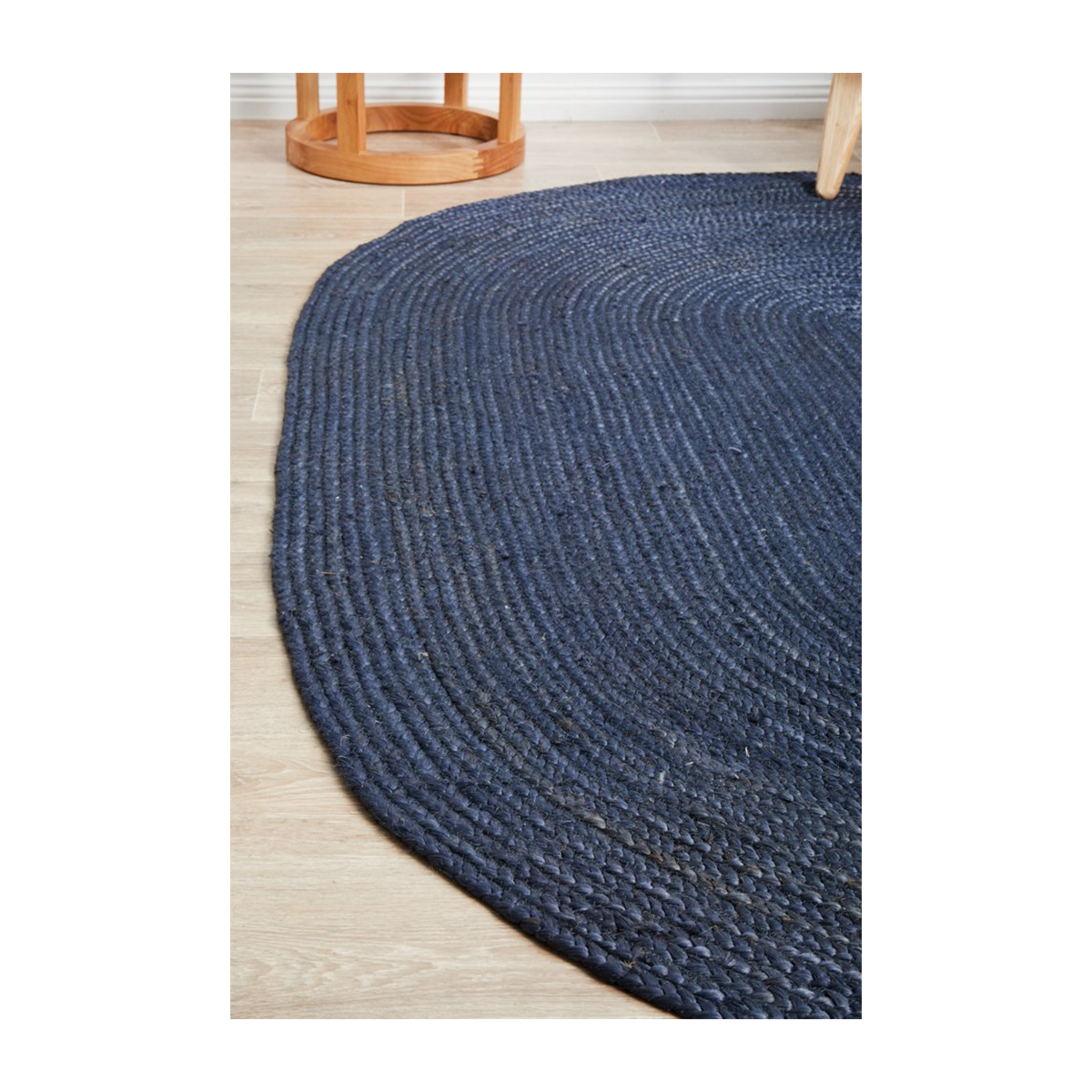 Bondi Oval Rug (Navy)
