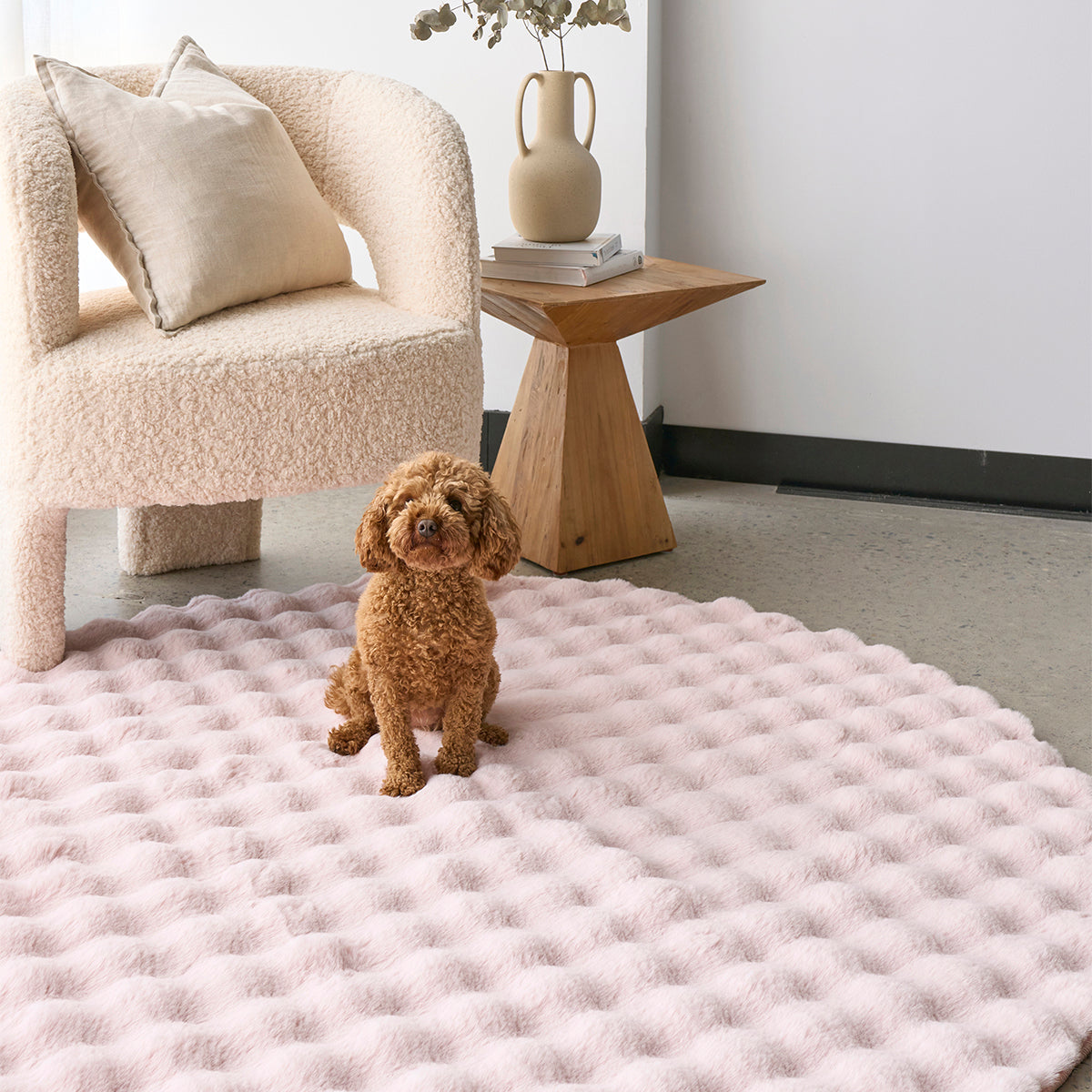 Bubble Washable Round Rug