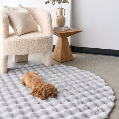 Bubble Washable Round Rug