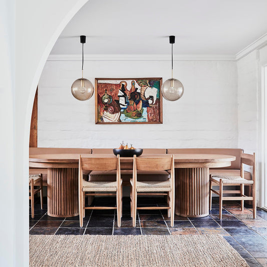 Indigo Braided Jute Runner Rug