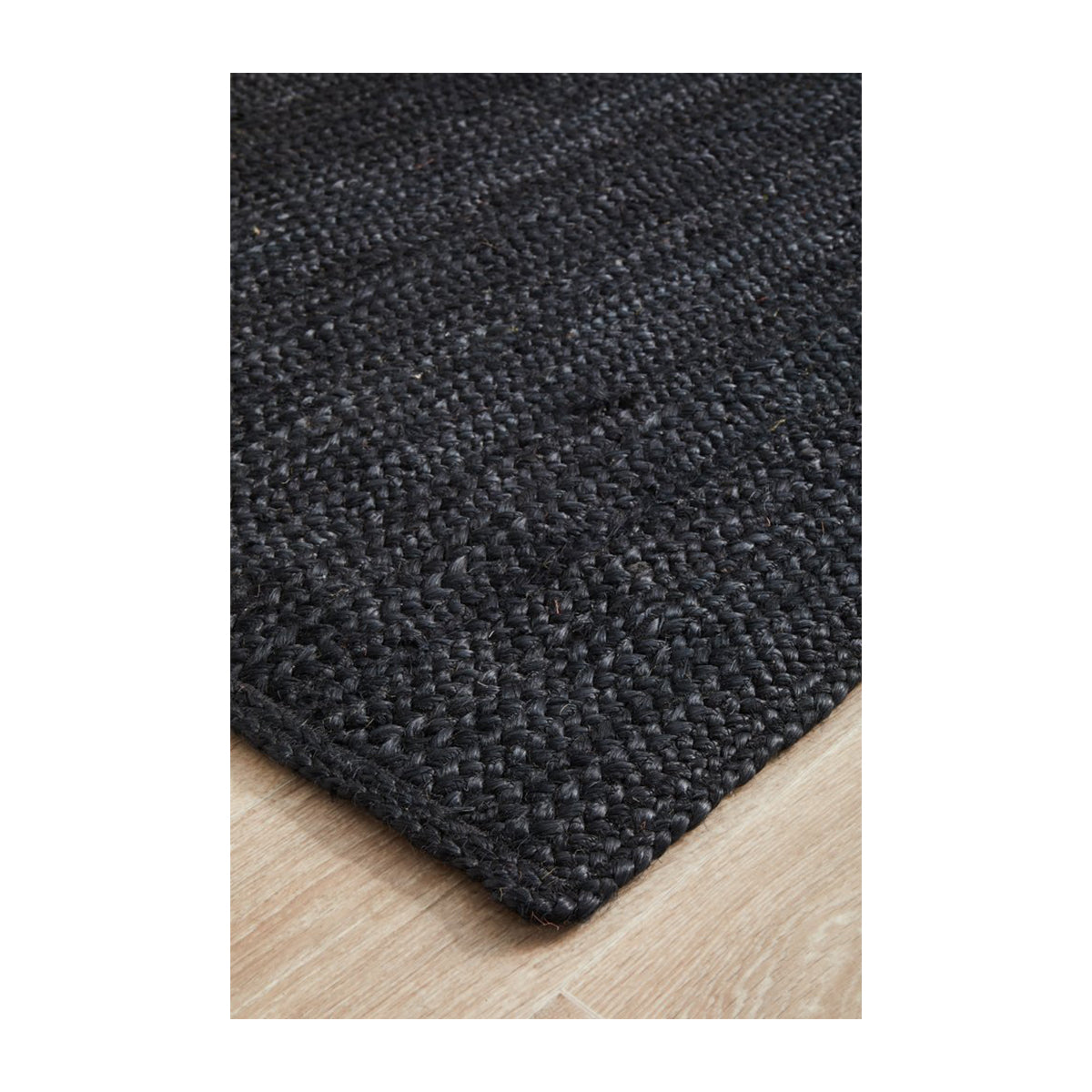 Bondi Rectangle Runner Rug (Black)