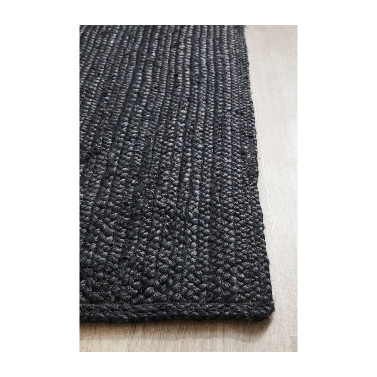 Bondi Rectangle Runner Rug (Black)