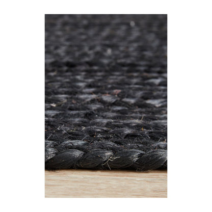 Bondi Rectangle Runner Rug (Black)