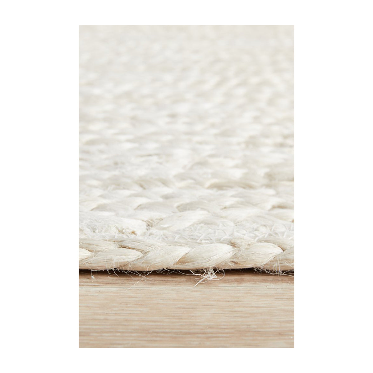Bondi Rectangle Runner Rug (White)