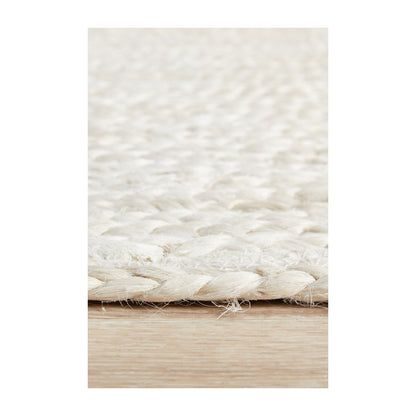 Bondi Rectangle Runner Rug (White)