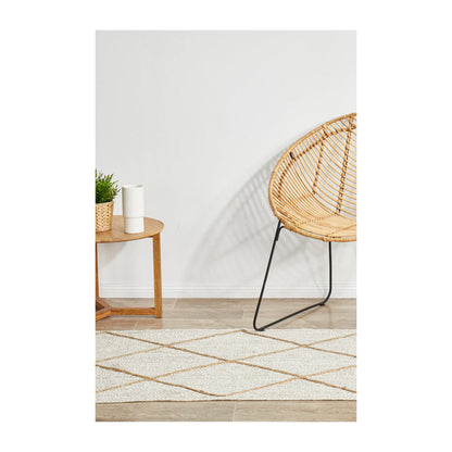 Noosa 222 Runner Rug (White)