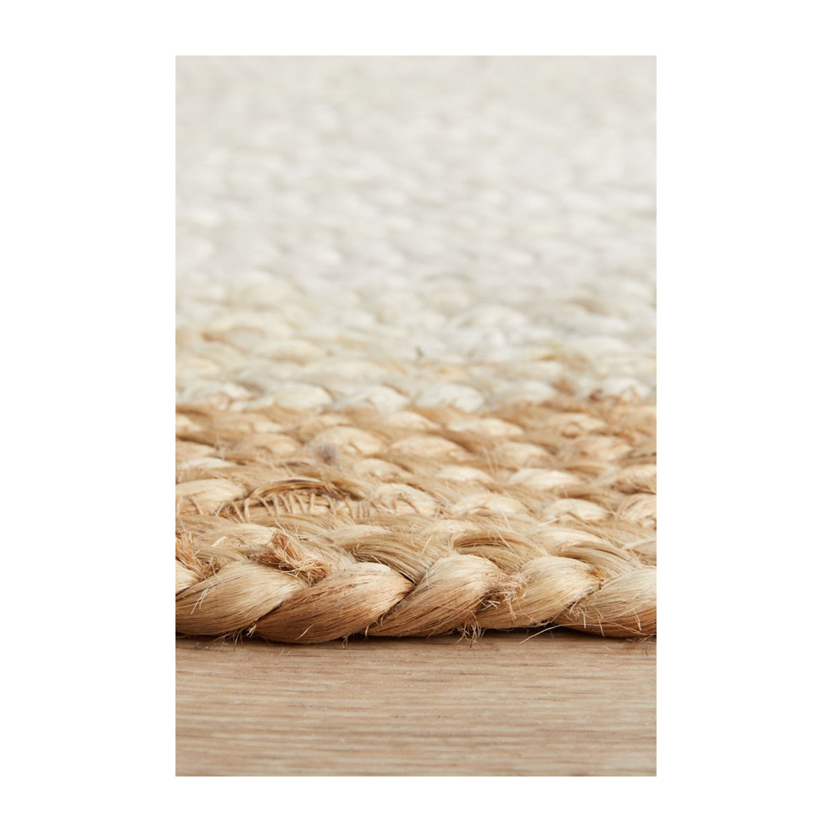 Noosa 333 Runner Rug (White, Natural)