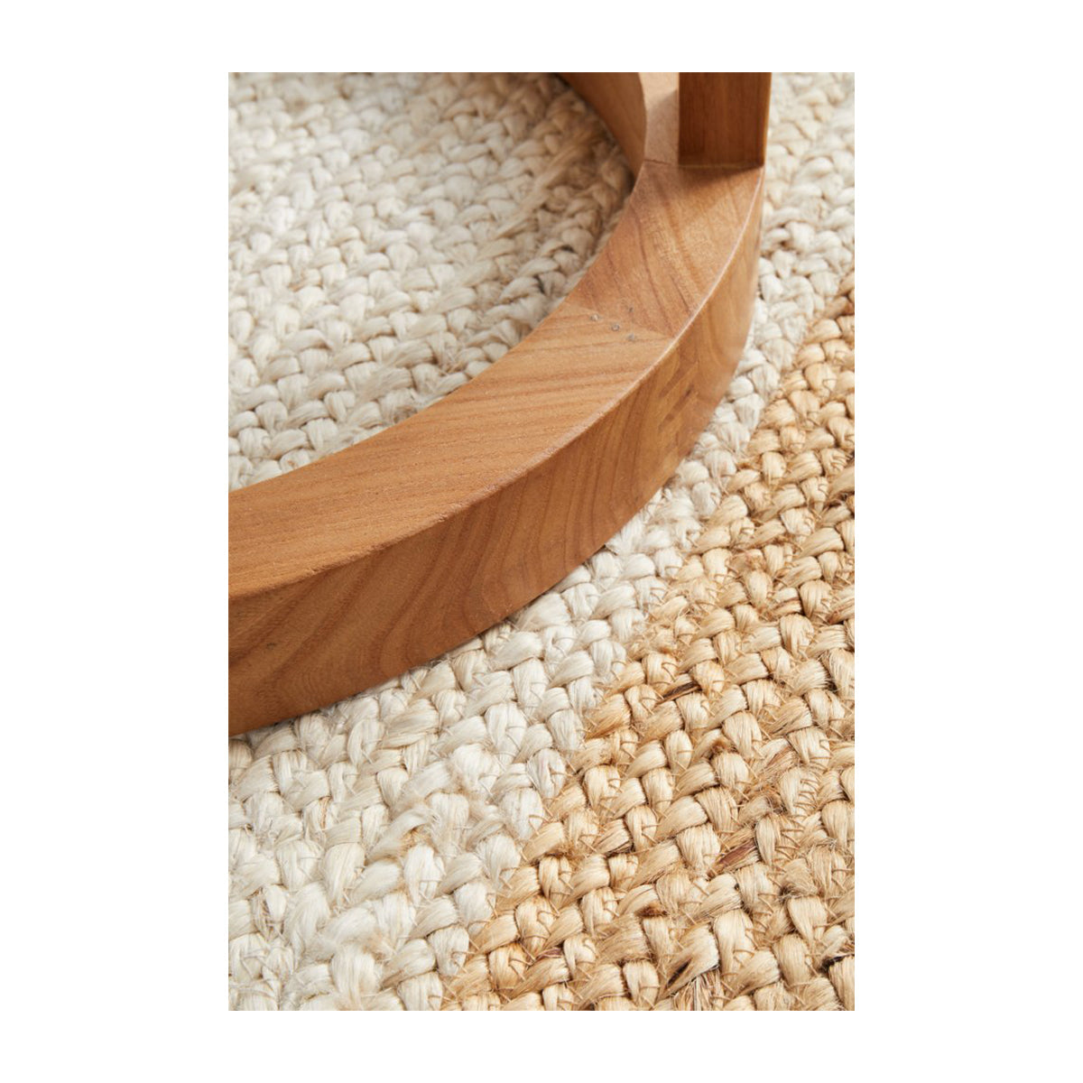 Noosa 333 Runner Rug (White, Natural)