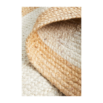 Noosa 333 Runner Rug (White, Natural)