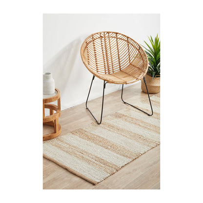 Noosa 555 Runner Rug (Natural, White)