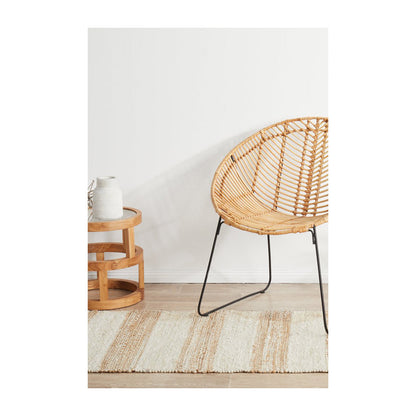 Noosa 555 Runner Rug (Natural, White)