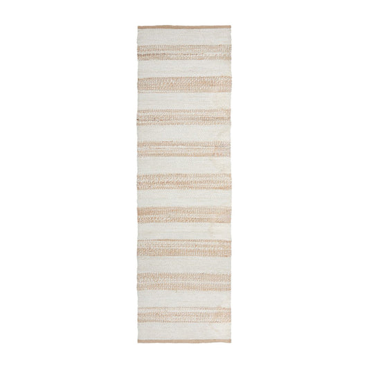 Noosa 555 Runner Rug (Natural, White)